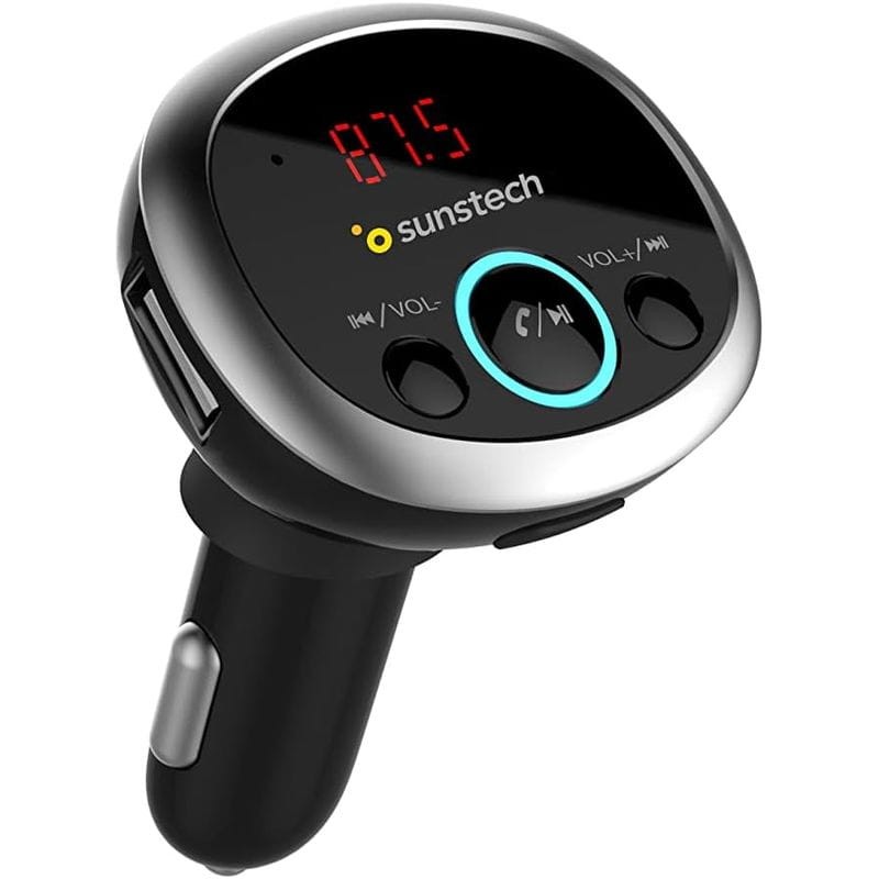 Sunstech FMT300BTUSB Pantalla LED Bluetooth MicroSD USB Negro - Transmisor FM para coche - Ítem1
