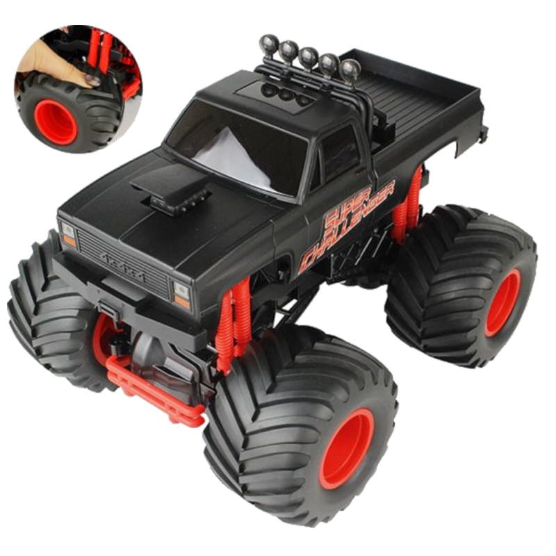 Super Big Wheels Racing Car DL16A02-1 1/16 Rouge - Voiture RC électrique - Ítem2