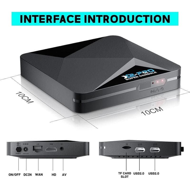 Interface de Super Console X2 Pro 2Go/8Go Triple OS + Carte 256Go - Retro Console