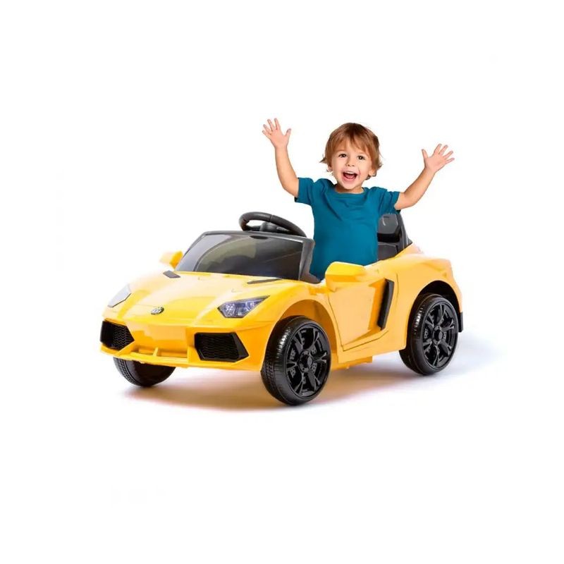 Super Deportivo Estilo Lamborghini 12V Amarillo - Coche eléctrico para niños - Ítem1