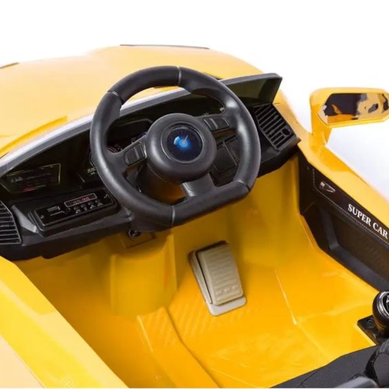 Super Deportivo Estilo Lamborghini 12V Amarillo - Coche eléctrico para niños - Ítem8