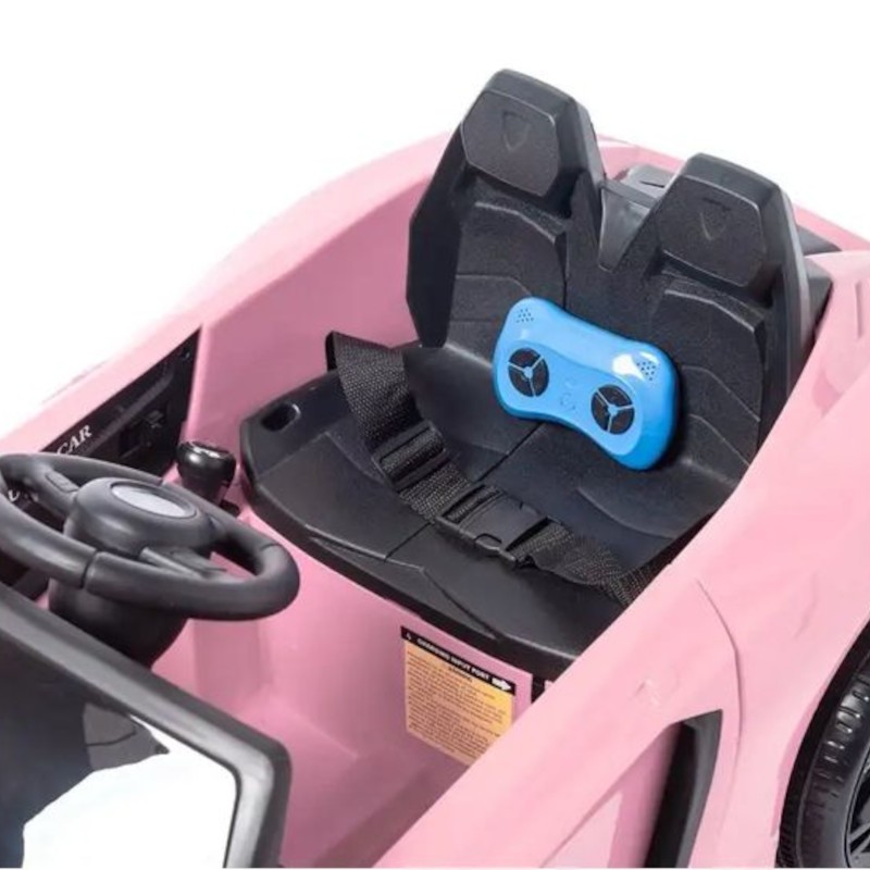 Super Desportivo Style Lamborghini 12V Rosa - Carro elétrico para crianças - Item10