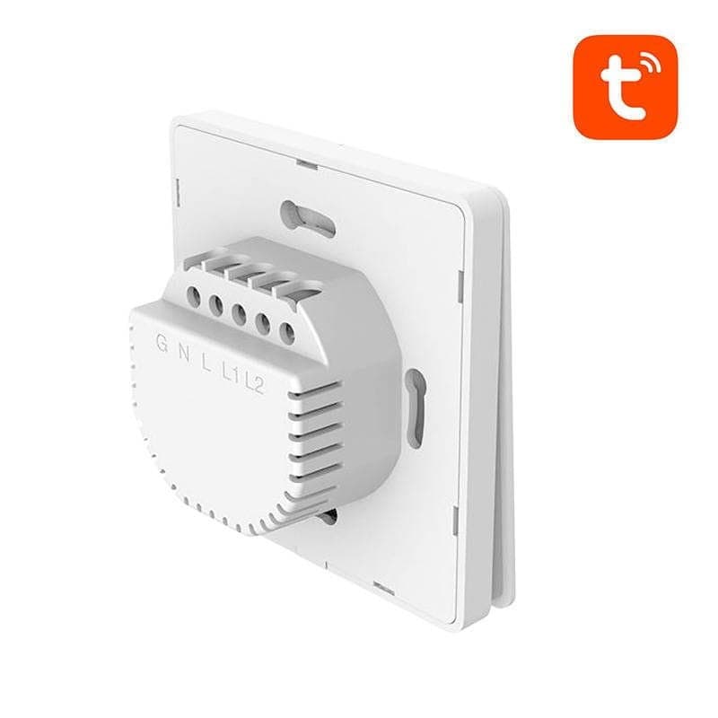 Gosund SW9 Wi-Fi 2.4 GHz Dual White - Interruptor inteligente com imagem traseira