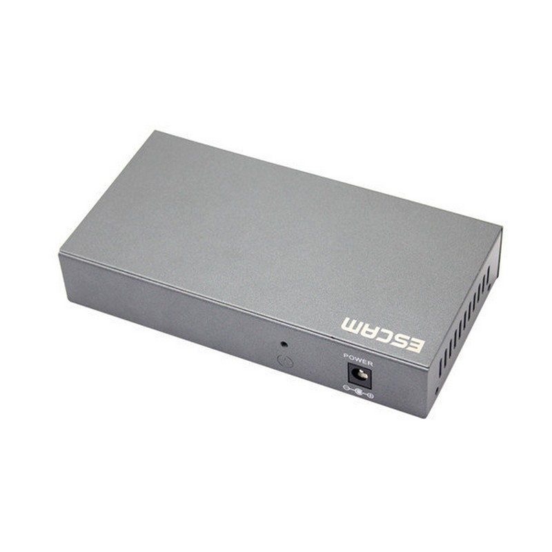 Switch PoE ESCAM 4 Puertos POE + 2 - Compatible con cámaras de seguridad IP Escam
