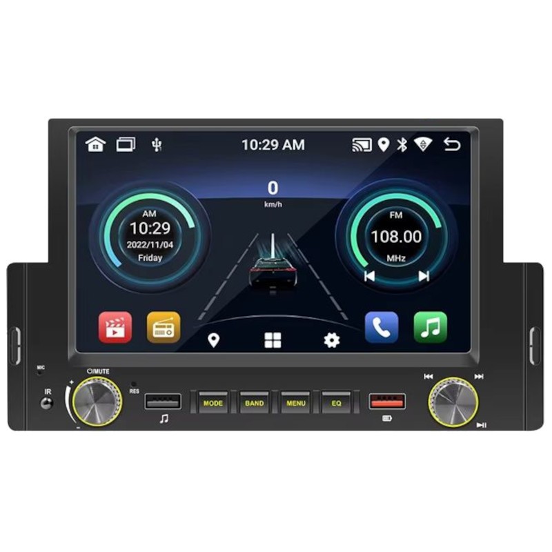 Autoradio 1 DIN SWM 170-J 2Go/64Go GPS Carplay/Android Auto Noir - Ítem
