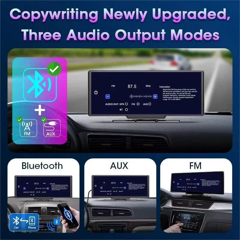 Connectivité de Écran tactile universel SWM B5303R noir - Lecteur multimédia pour voiture