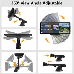 Adaptable Écran tactile universel SWM B5303R noir - Lecteur multimédia pour voiture