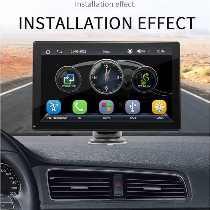 Adaptable Pantalla táctil universal SWM B5308 Negro - Reproductor multimedia para coche