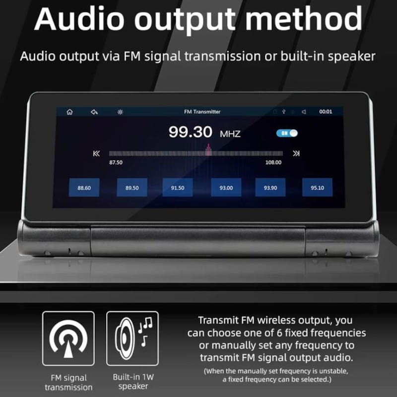Pantalla táctil universal SWM B5369 6.86 pulgadas Carplay/Android Auto Inalámbrico Negro - Reproductor multimedia para coche - Ítem8