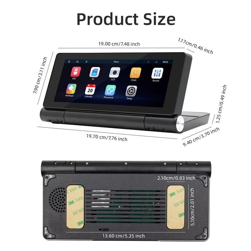Pantalla táctil universal SWM B5369 6.86 pulgadas Carplay/Android Auto Inalámbrico Negro - Reproductor multimedia para coche - Ítem10