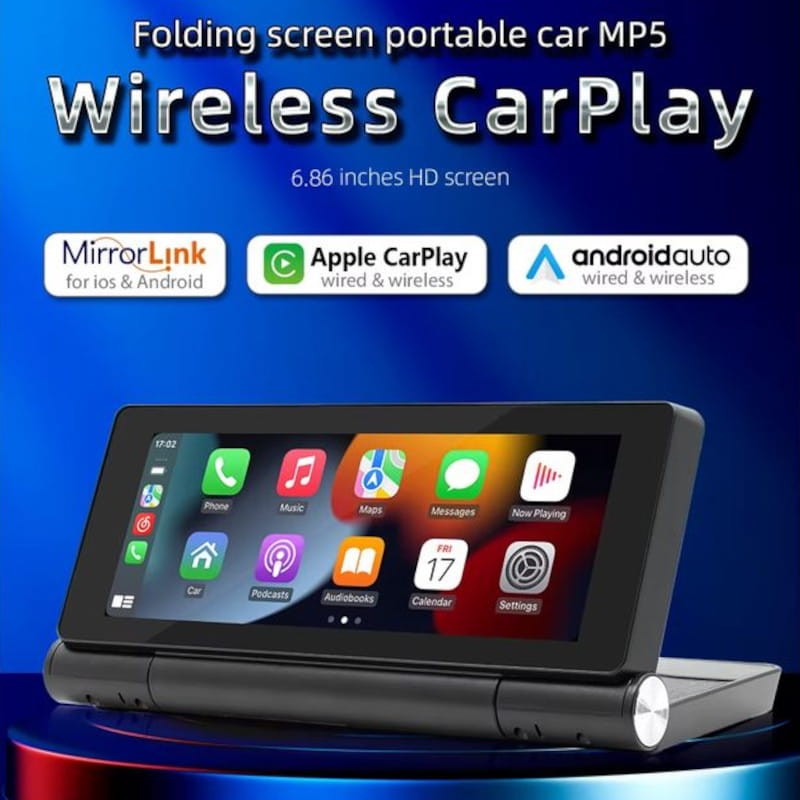 Pantalla táctil universal SWM B5369 6.86 pulgadas Carplay/Android Auto Inalámbrico Negro - Reproductor multimedia para coche - Ítem4