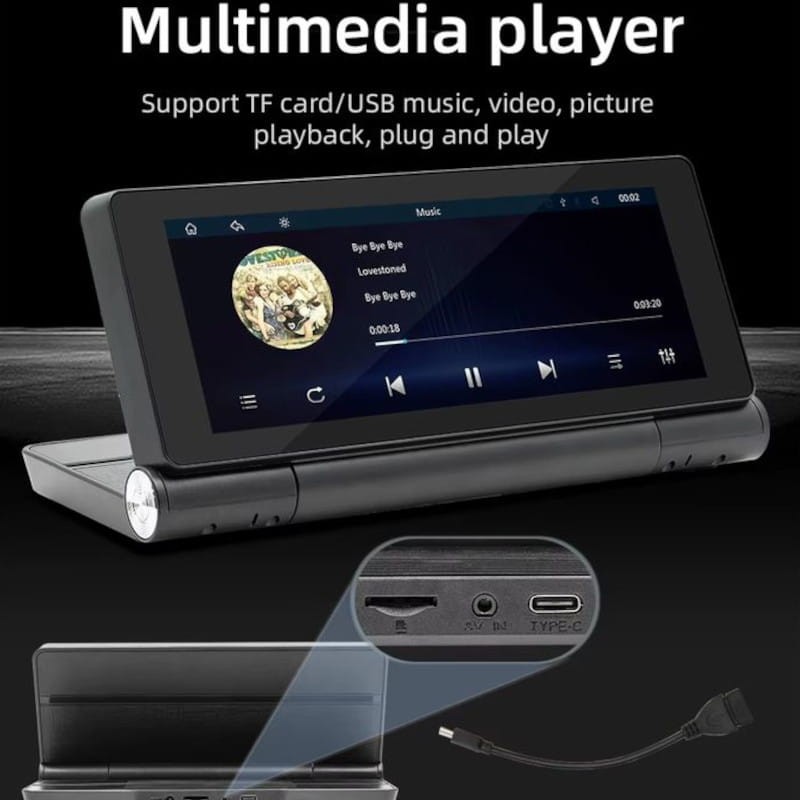 Pantalla táctil universal SWM B5369 6.86 pulgadas Carplay/Android Auto Inalámbrico Negro - Reproductor multimedia para coche - Ítem7
