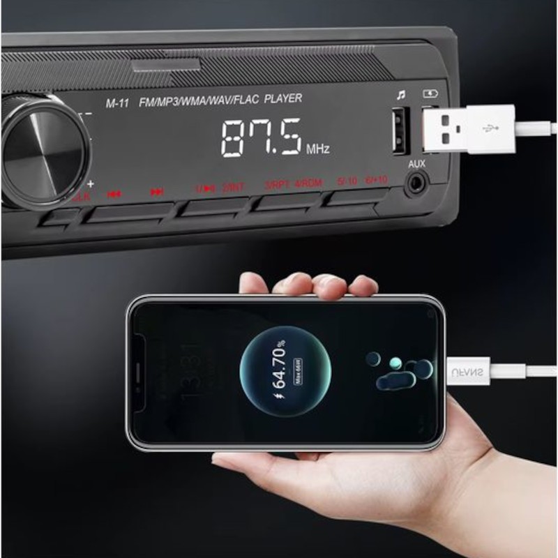 Autorradio 1 DIN SWM M11 Bluetooth Negro - Ítem5