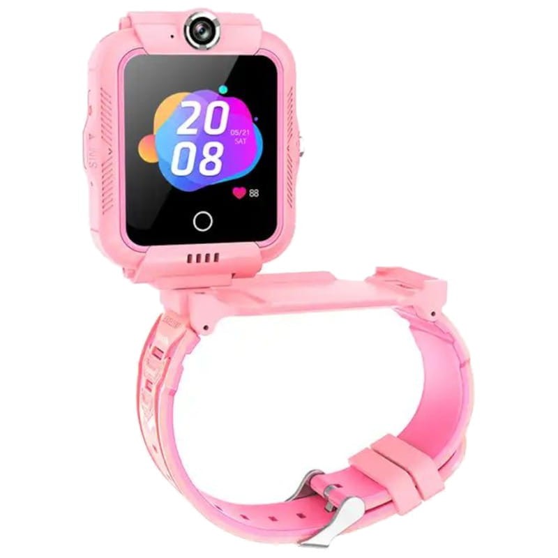 Smartwatch para Crianças T17G 360º Rosa - Relógio Inteligente - Item