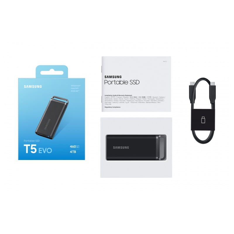 Samsung T5 EVO 4 TB 3.2 Gen 1 Preto - SSD externo - Item6