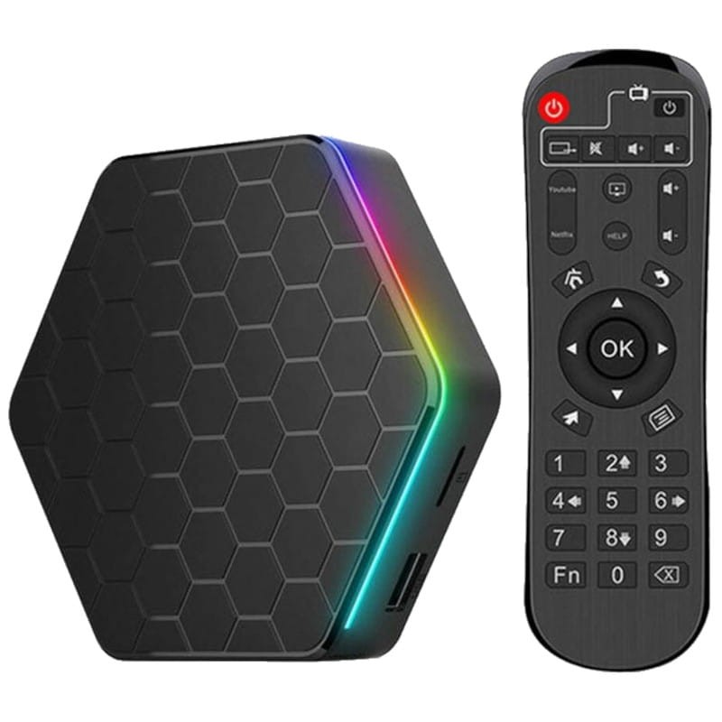 Android TV box SMART 4GB RAM 4K Wi-Fi + mando a distancia