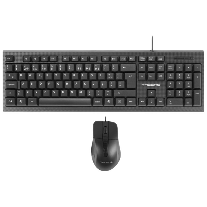 Kit Clavier Portugais à Membrane + Souris USB Tacens ACP0PT - 1200 DPI - Ítem