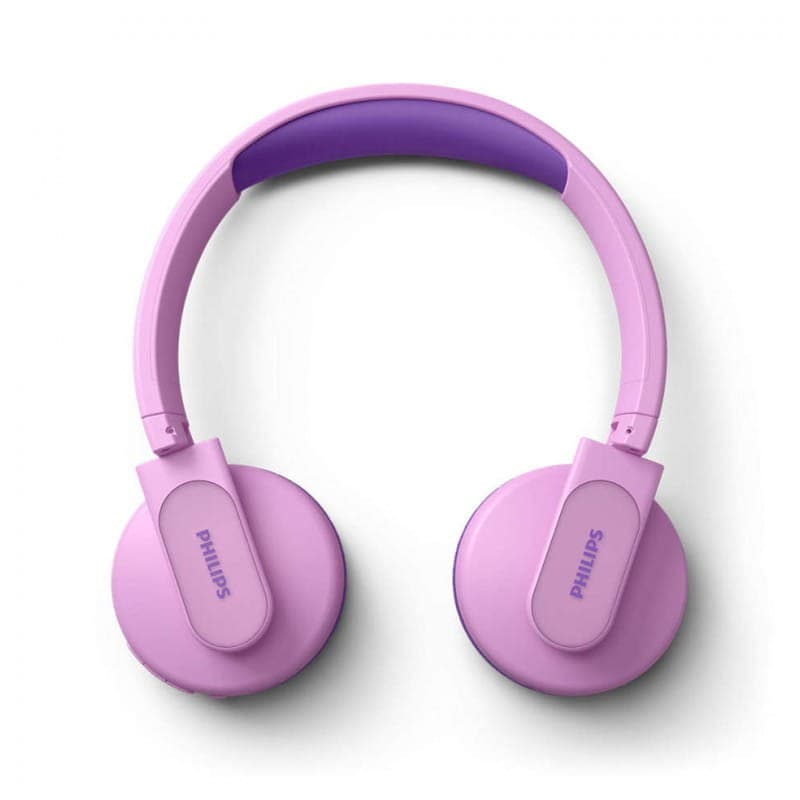 Philips TAK4206PK/00 Rosa - Auriculares para niños vista lateral doblados
