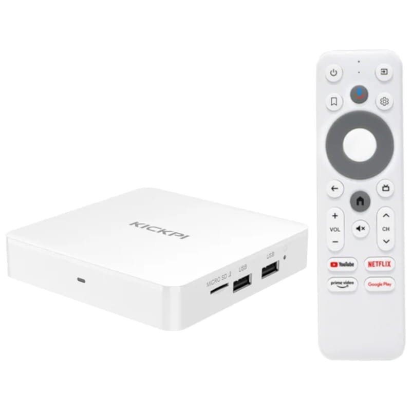 Tanix Kickpi KP1 S905Y4 2GB/32GB certificado Google Netflix Android 11 Branco - Android TV - Item