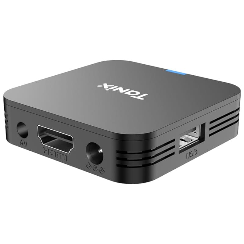 Tanix TX1 4K 1 Go/8 Go Android 10 - Vue latérale d'Android TV