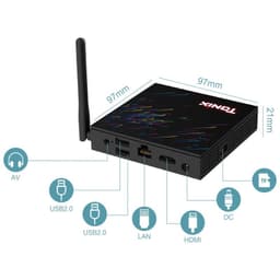 Tanix TX68 H618 2GB/16GB Android 12 - Android TV - Conexiones