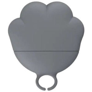 Cloche à boîte en silicone Lovely Paw Gris