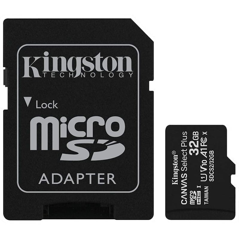 Kingston Canvas Select Plus MicroSDXC 32 GB Classe 10 UHS-I + Adaptador