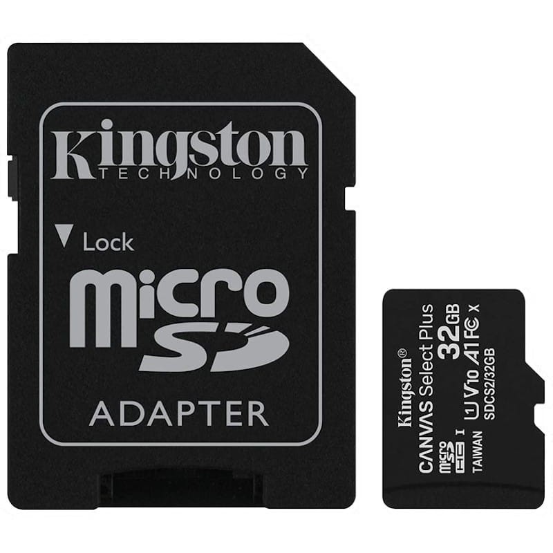 Kingston Canvas Select Plus MicroSDHC 32GB Clase 10 UHS-I + Adaptador - Ítem