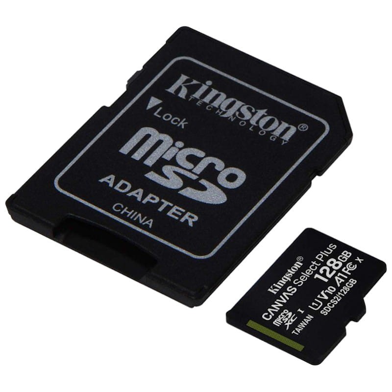 Kingston Canvas Select Plus MicroSDXC 128GB Classe 10 UHS-I + Adaptador - Item1
