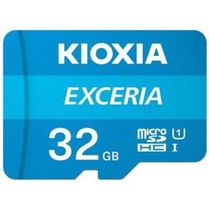 Kioxia Exceria MicroSDHC 32 Go Classe 10 UHS-I + Adaptateur