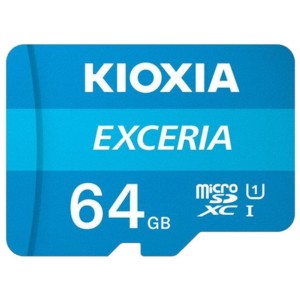 Kioxia Exceria MicroSDXC 64GB Class 10 UHS-I + Adapter