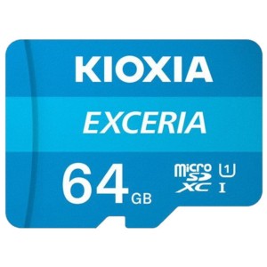 Kioxia Exceria MicroSDXC 64GB Classe 10 UHS-I + Adaptador