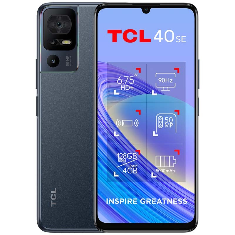 Teléfono móvil TCL 40 SE 4GB/128GB Gris - Ítem