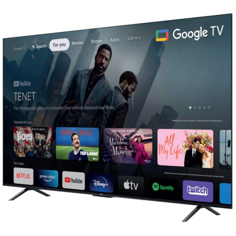 TCL 75P631 75 4K Ultra HD Smart TV Google TV WiFi Negro - Televisor - Ítem1