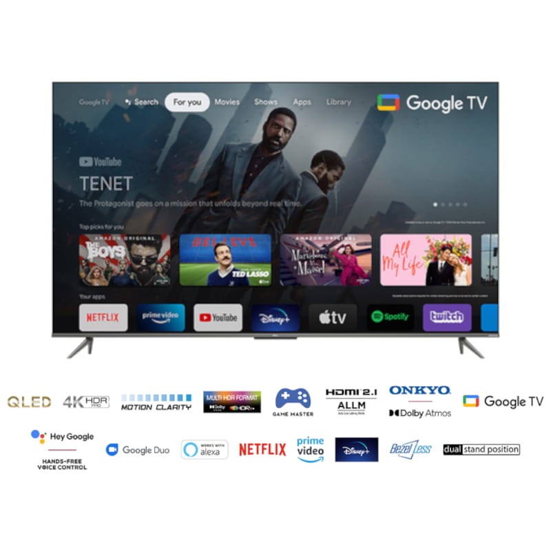 TCL 55C635 55 4K Ultra HD QLED Google TV Negro – Televisor - Ítem3