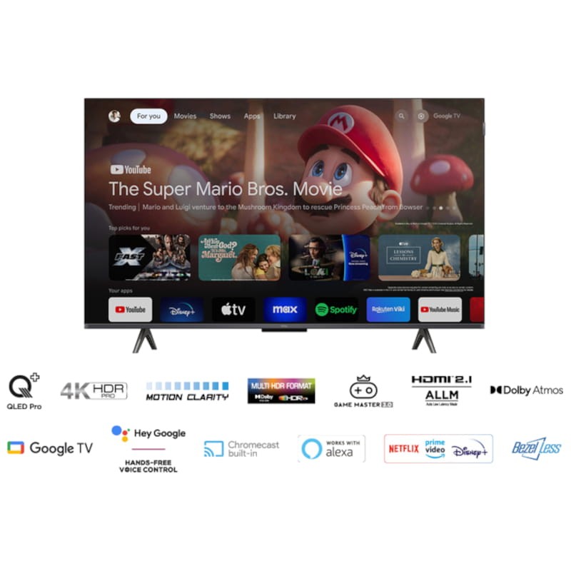 TCL C65 Series 43C655 43 QLED 4K Ultra HD Smart TV Wifi Titanio - Televisor - Ítem8