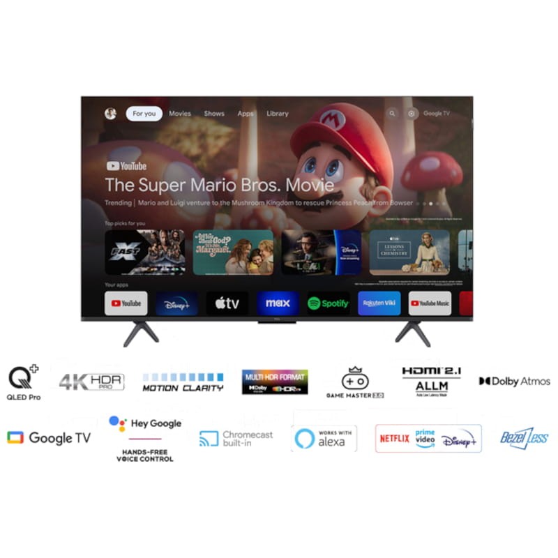 TCL C65 Series 50C655 50 4K Ultra HD Smart TV Wifi Titanio - Televisor - Ítem8