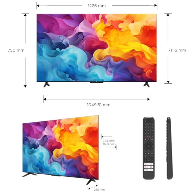 TCL P61 Series 55P61B 55 4K Ultra HD Smart TV Wifi Titanio - Televisor - Ítem2