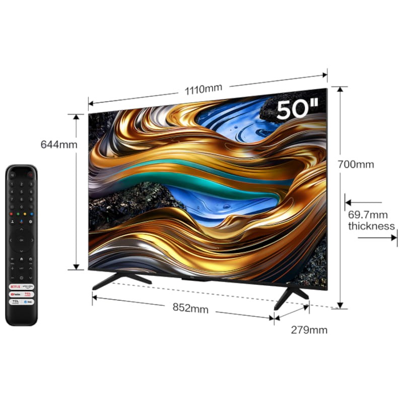 TCL P75 Series 50P755 50 4K Ultra HD Smart TV Wifi Titanio - Televisor - Ítem8
