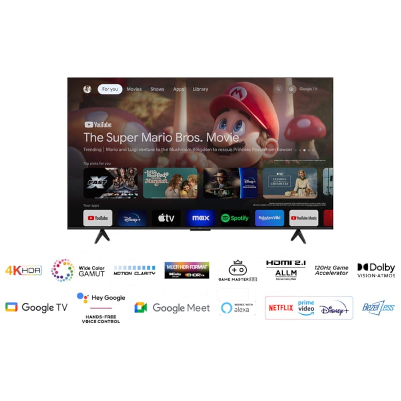 TCL P75 Series 55P755 55 4K Ultra HD Smart TV Wifi Titanium - Télévision - Ítem6