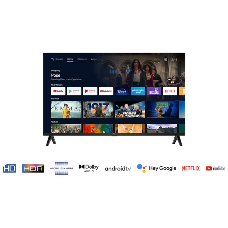 TCL S54 Series 32S5400A 32 HD Smart TV Wifi Argent - Télévision - Ítem6