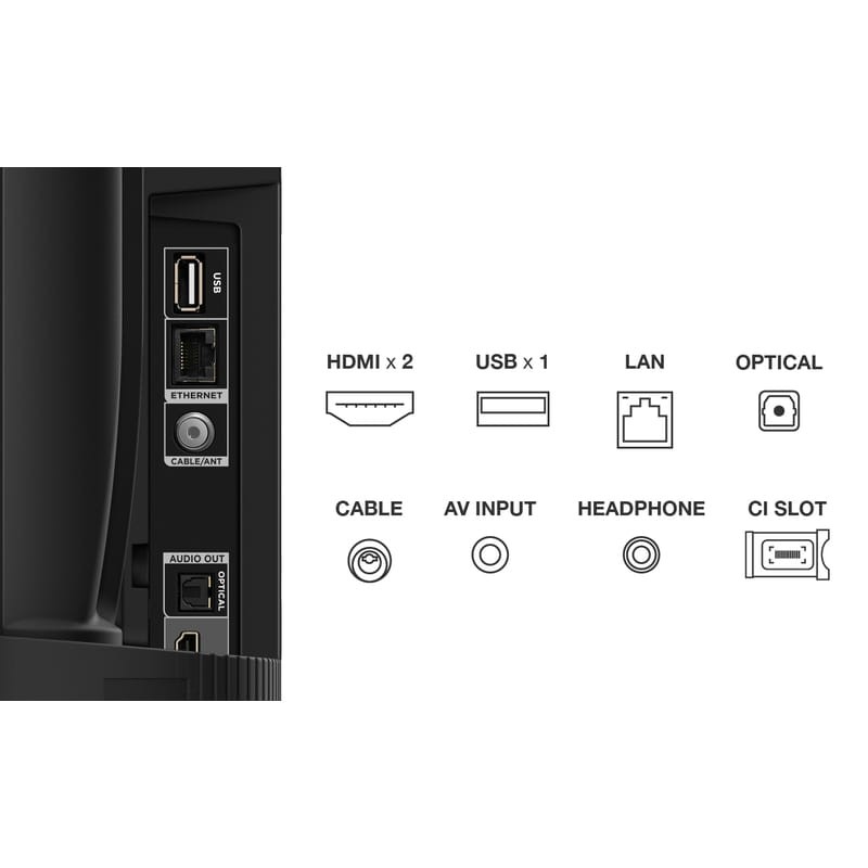 TCL S54 Series 32S5400A 32 HD Smart TV Wifi Argent - Télévision - Ítem7
