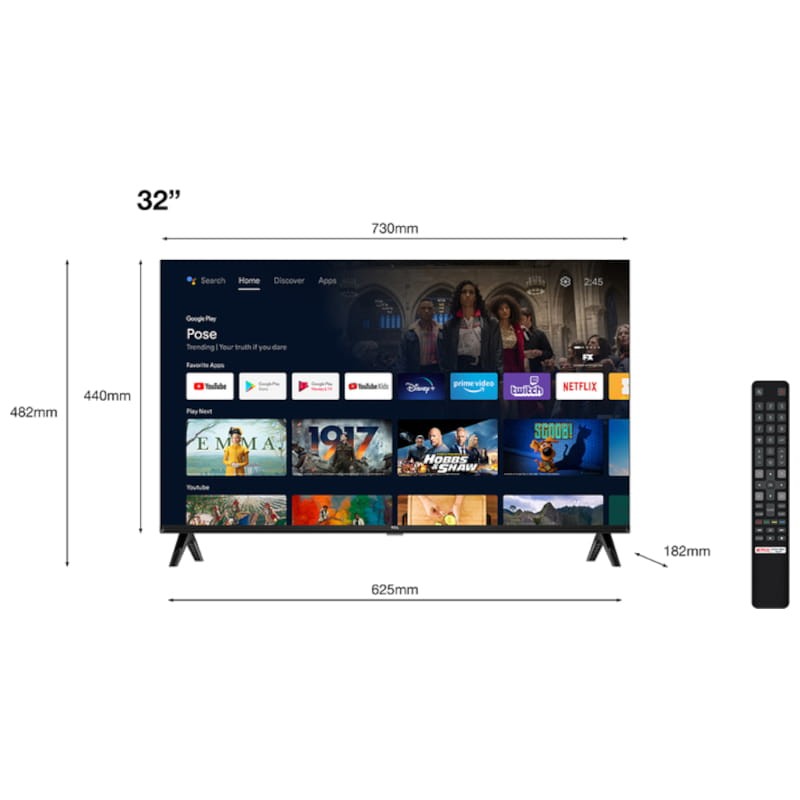 TCL S54 Series 32S5400AF 32 Full HD Smart TV WiFi Negro - Televisor - Ítem5