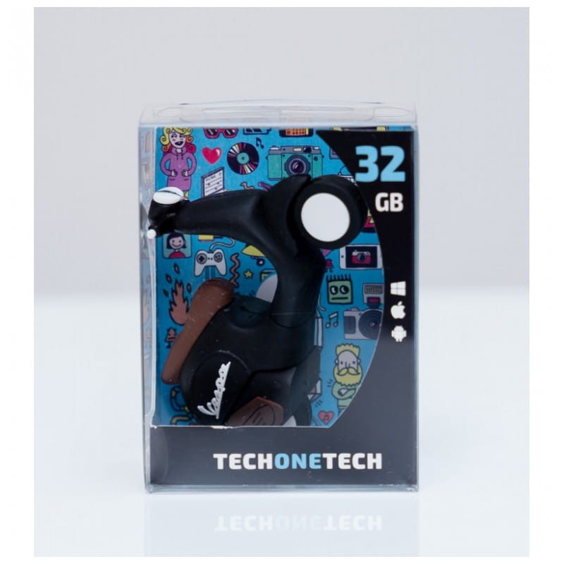 TECH ONE TECH TEC5150-32USB 32 GB USB Moto Vespa Preto - Item4