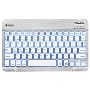 SUBBLIM Teclado Bluetooth Smart Retroiluminado para Android, Mac, OS e Windows Prateado