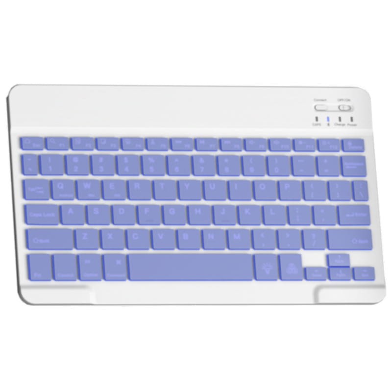 Teclado Universal 10 Pulgadas Retroiluminado Púrpura - Teclado Bluetooth para Tablets - Ítem