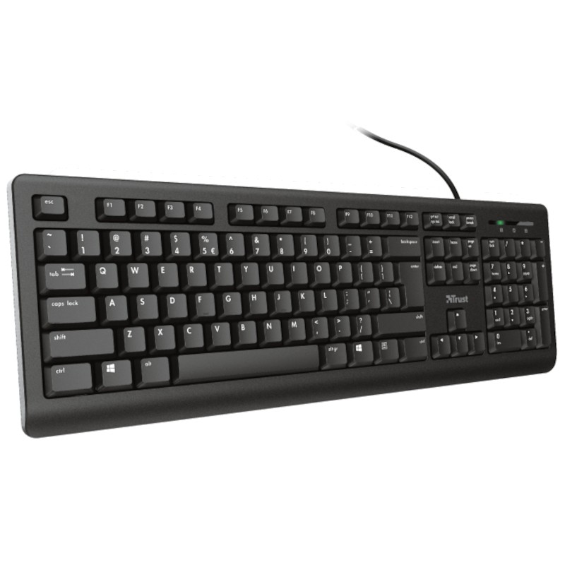 Teclado de Membrana Trust TK-150 USB Preto - Item1