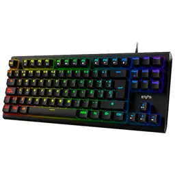 Energy Sistem ESG K6 Mechanik RGB USB Gaming Keyboard Preto Vista frontal lado esquerdo
