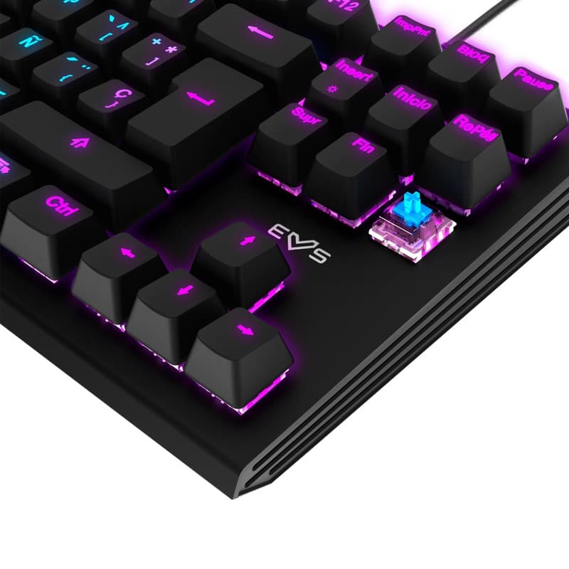 Energy Sistem ESG K6 Mechanik RGB USB Teclado para jogos Teclas de direção com detalhes pretos
