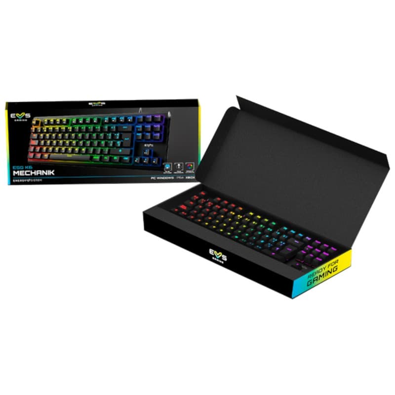 Energy Sistem ESG K6 Mechanik RGB USB Teclado para jogos Caixa preta